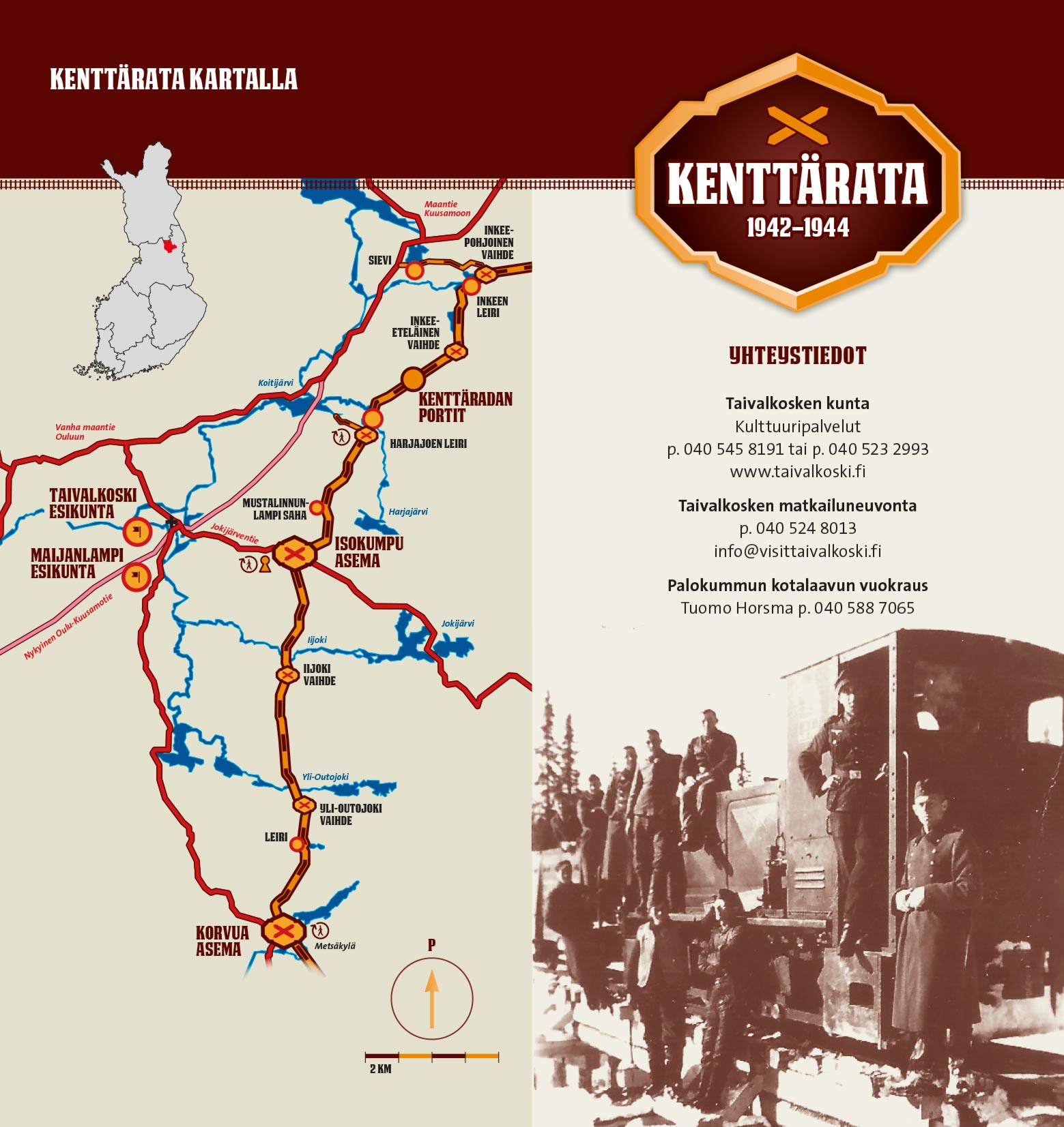 Kenttärata - Railway of the 2nd world war - Visit Taivalkoski, Finland